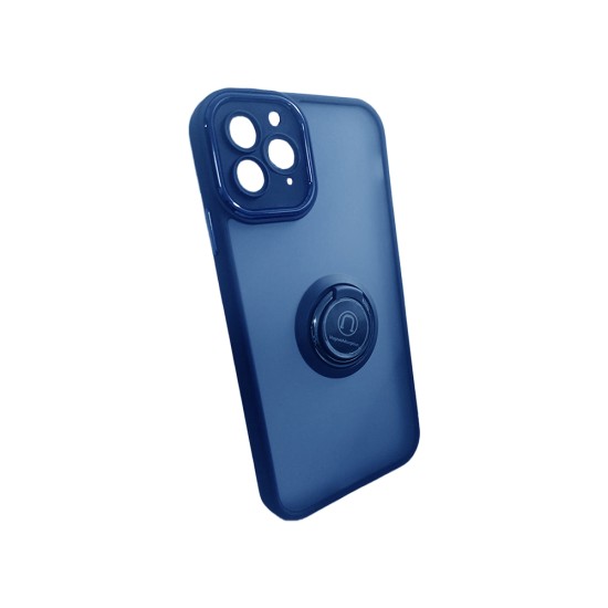 Case with Support Ring for Apple iPhone 11 Pro Smoked Blue